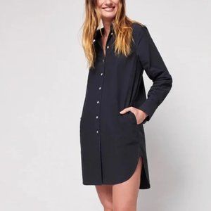 Faherty Whitney Dress in Washed Black